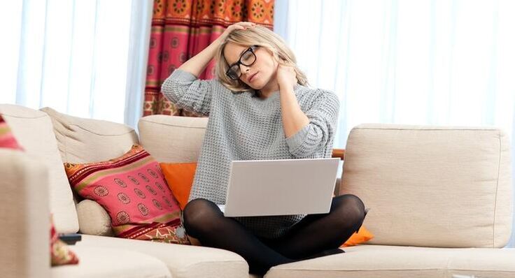 Boyundaki yorgunluk hissi sıklıkla servikal osteokondroza işaret eder. 